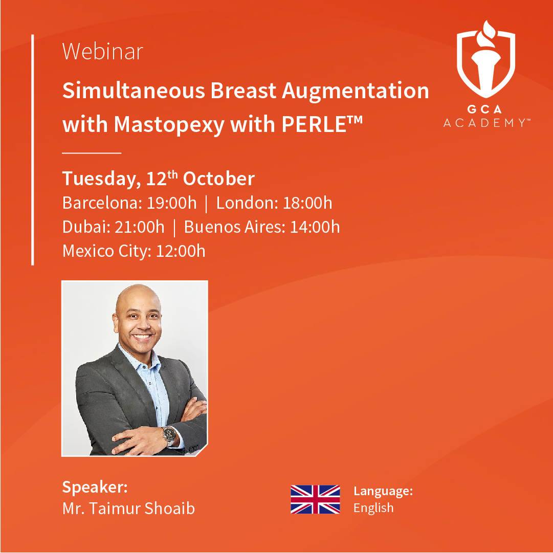 GCA Webinar Taimur Shoaib Social Media Post textured implants, webinar, breast implants